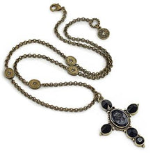 Load image into Gallery viewer, Auvergne Cross Pendant Necklace N1412 - Sweet Romance Wholesale