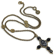 Load image into Gallery viewer, Auvergne Cross Pendant Necklace N1412 - Sweet Romance Wholesale