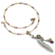 Load image into Gallery viewer, Boho Beaded Feather Choker Necklace N1418 - Sweet Romance Wholesale