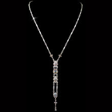 Load image into Gallery viewer, Art Deco Starlight Silver Y Necklace N1445 - Sweet Romance Wholesale
