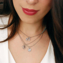 Load image into Gallery viewer, Tiny Charm Necklaces - Silver - Sweet Romance Wholesale