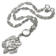 Load image into Gallery viewer, Winged Venus Angel and Crystal Orb Necklace N1468 - Sweet Romance Wholesale