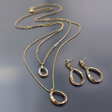 Load image into Gallery viewer, Deco Loop 2 Tier Necklace N1470 - Sweet Romance Wholesale
