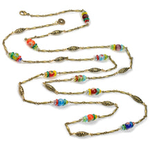 Load image into Gallery viewer, Long Millefiori Beads Chain Necklace - Sweet Romance Wholesale