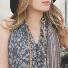 Load image into Gallery viewer, Druzy Crystal Pendant Necklace N1503 - Sweet Romance Wholesale