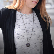 Load image into Gallery viewer, Druzy Crystal Pendant Necklace N1503 - Sweet Romance Wholesale