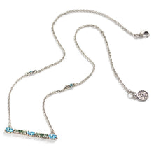 Load image into Gallery viewer, Silver Crystal Bar Necklace N1529 - Sweet Romance Wholesale