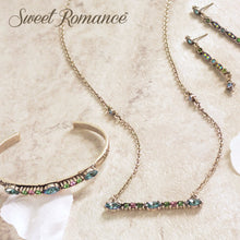 Load image into Gallery viewer, Silver Crystal Bar Necklace N1529 - Sweet Romance Wholesale