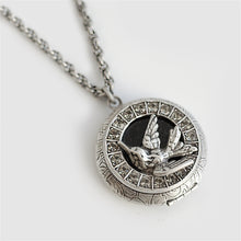 Load image into Gallery viewer, Swallow In Flight Silver Locket - Sweet Romance Wholesale