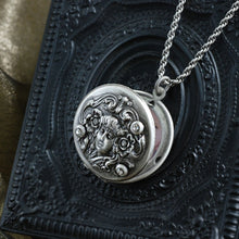 Load image into Gallery viewer, Art Nouveau Silver Locket N1582 - Sweet Romance Wholesale
