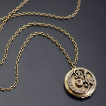 Load image into Gallery viewer, Morning Glory Bronze Locket - Sweet Romance Wholesale