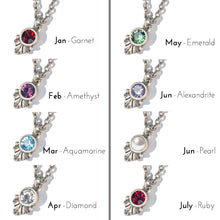 Load image into Gallery viewer, Swarovski Crystal Solitaire Birthstone Pendant Necklace - Sweet Romance Wholesale