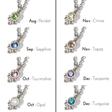 Load image into Gallery viewer, Swarovski Crystal Solitaire Birthstone Pendant Necklace - Sweet Romance Wholesale