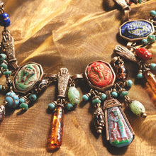 Load image into Gallery viewer, Art Deco Egyptian Vintage Goddess Pharaoh Collar Necklace N305 - Sweet Romance Wholesale