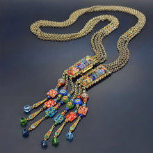 Load image into Gallery viewer, Tango Millefiori Glass Necklace - Sweet Romance Wholesale