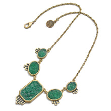 Load image into Gallery viewer, Vintage Art Deco Jadeite Glass Necklace N739 - Sweet Romance Wholesale