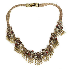 Load image into Gallery viewer, Somerset Garnet Statement Necklace - Sweet Romance Wholesale