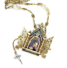 Load image into Gallery viewer, Gates of Heaven Necklace and Devotional Reliquary N849 - Sweet Romance Wholesale