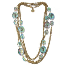 Load image into Gallery viewer, Iridescent Oval Crystal Necklace - Sweet Romance Wholesale