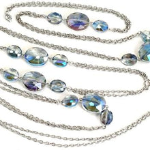 Load image into Gallery viewer, Iridescent Oval Crystal Necklace - Sweet Romance Wholesale