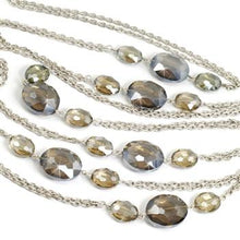 Load image into Gallery viewer, Iridescent Oval Crystal Necklace - Sweet Romance Wholesale