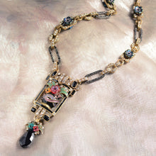 Load image into Gallery viewer, Art Deco Enamel Flower Vase Necklace - Sweet Romance Wholesale