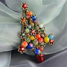 Load image into Gallery viewer, Millefiori Beads Tree Christmas Pin P185 - Sweet Romance Wholesale