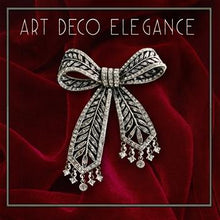 Load image into Gallery viewer, Art Deco Crystal Bow Brooch Pin P219 - Sweet Romance Wholesale