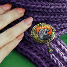 Load image into Gallery viewer, Raven Halloween Pin - Sweet Romance Wholesale