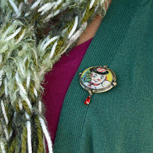 Load image into Gallery viewer, Snowman Christmas Pin P339 - Sweet Romance Wholesale