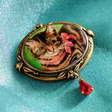 Load image into Gallery viewer, Christmas Kitty Pin P341 - Sweet Romance Wholesale