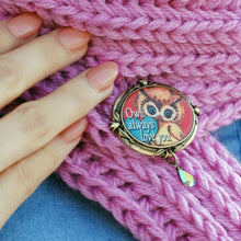 Load image into Gallery viewer, Owl Always Love You' Valentine Pin P343 - Sweet Romance Wholesale