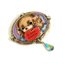 Load image into Gallery viewer, Hi there Valentine' Puppy Valentine Pin P349 - Sweet Romance Wholesale