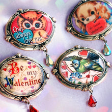 Load image into Gallery viewer, Hi there Valentine' Puppy Valentine Pin P349 - Sweet Romance Wholesale