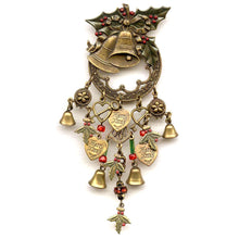 Load image into Gallery viewer, Holly Bells Pin P355 - Sweet Romance Wholesale