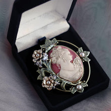 Load image into Gallery viewer, Princess Rose Cameo Pin P429 - Sweet Romance Wholesale