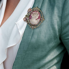 Load image into Gallery viewer, Princess Rose Cameo Pin P429 - Sweet Romance Wholesale