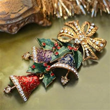 Load image into Gallery viewer, Enamel Christmas Bells Pin P705 - Sweet Romance Wholesale