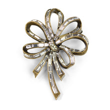 Load image into Gallery viewer, Art Deco Crystal Vintage Loop Bow Pin - Sweet Romance Wholesale