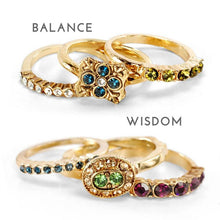 Load image into Gallery viewer, Set of 3 Inspirational Stacking Rings R100-R105 - Sweet Romance Wholesale