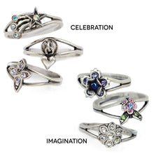 Load image into Gallery viewer, Set of 3 Adjustable Finger Ring or Toe Rings R1106 - Sweet Romance Wholesale