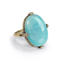 Load image into Gallery viewer, Amazonite Gemstone Ring R131 - Sweet Romance Wholesale