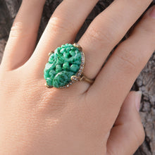 Load image into Gallery viewer, Vintage Jadeite Ring R132 - Sweet Romance Wholesale