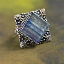 Load image into Gallery viewer, Square Glass Tile Ring - Sweet Romance Wholesale
