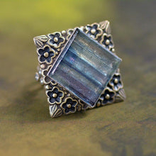 Load image into Gallery viewer, Square Glass Tile Ring - Sweet Romance Wholesale
