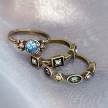 Load image into Gallery viewer, Set of 3 Crystal Stack Rings R562 - Sweet Romance Wholesale