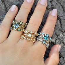 Load image into Gallery viewer, Set of 3 Crystal Stack Rings R562 - Sweet Romance Wholesale