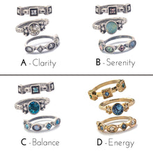 Load image into Gallery viewer, Set of 3 Crystal Stack Rings R562 - Sweet Romance Wholesale