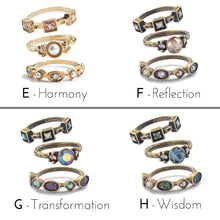 Load image into Gallery viewer, Set of 3 Crystal Stack Rings R562 - Sweet Romance Wholesale