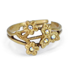 Load image into Gallery viewer, Victorian Flower Toe Ring - Sweet Romance Wholesale